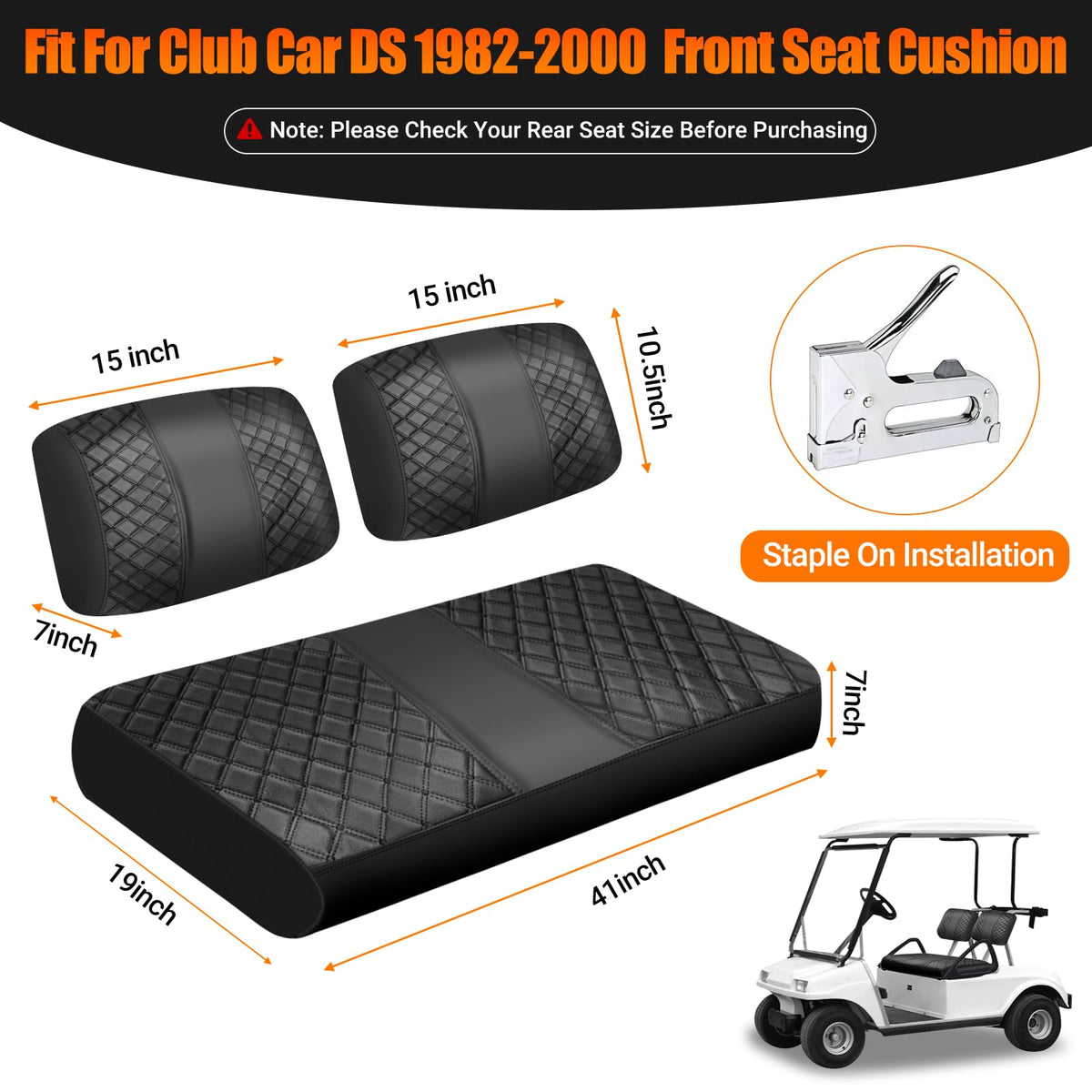 Zwparts PU leather seat cover installation demonstration showing snug fit with staples.