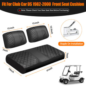 Zwparts PU leather seat cover installation demonstration showing snug fit with staples.