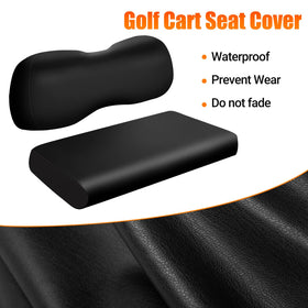Closeup of ZWPARTS microfiber texture on seat cover in black