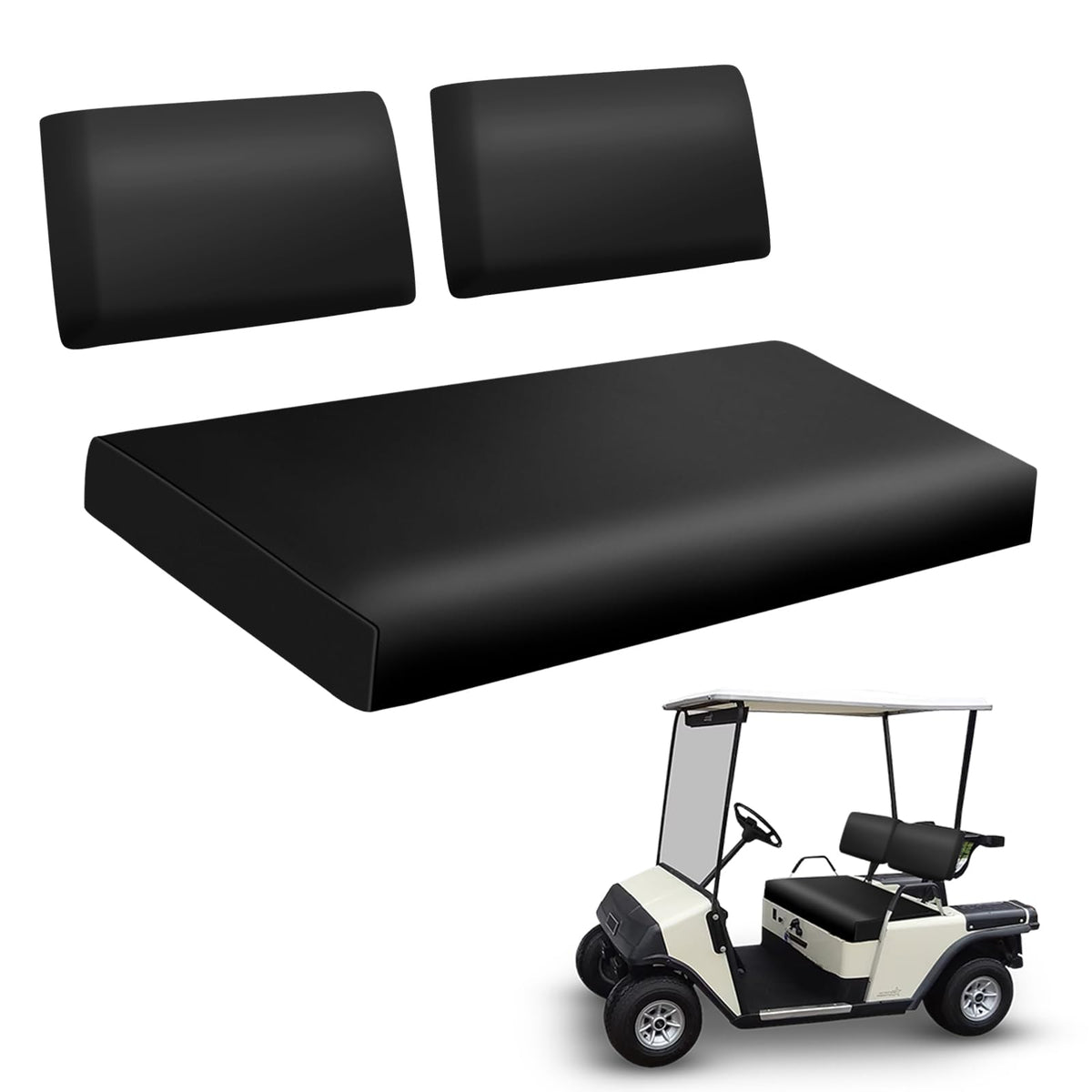 ZWPARTS staple-on front seat cover for EZGO Marathon protects against wear.