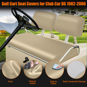 ZWPARTS UV-resistant beige seat cover maintains color and finish.