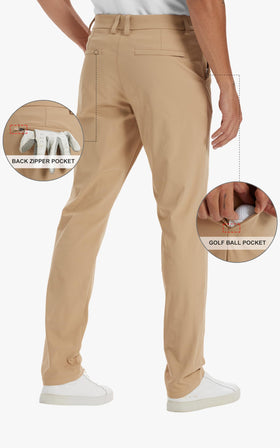 Zynorain classic-design golf pants with belt loop for everyday wear.